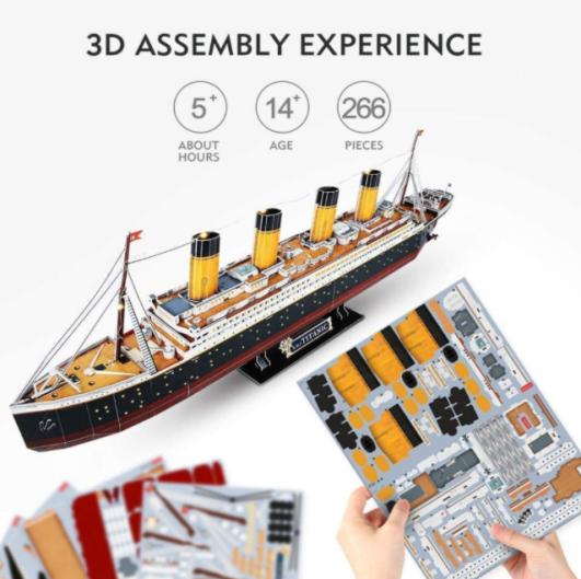 Születésnapi ajándék papír kirakós DIY Stadion 3D puzzle felnőtteknek